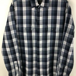 SPRING MERCER Mens Long Sleeve Front Pockets PLAID Shirt Blue Size XL